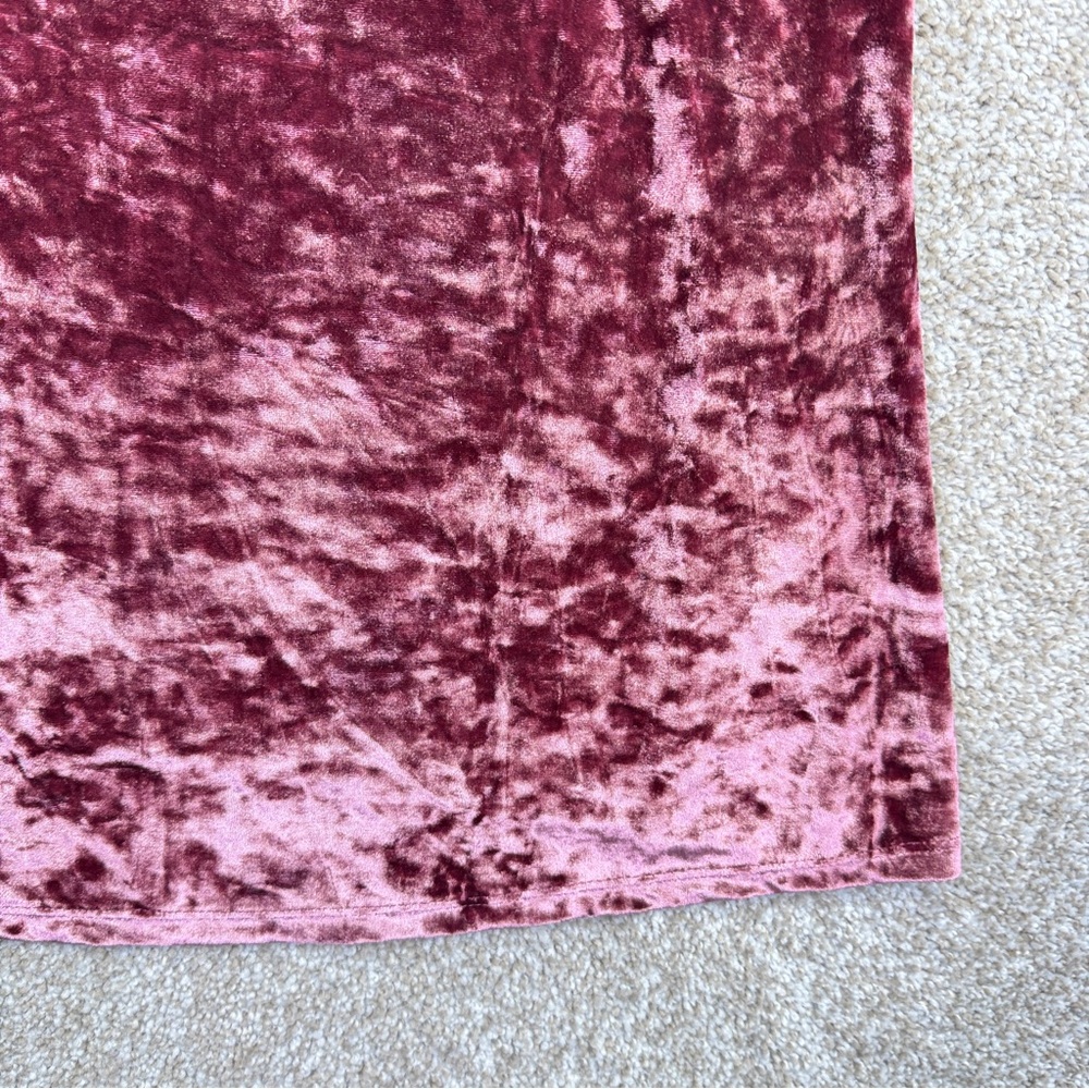 NEW Self Esteem Velvet Cold Shoulder Top Rose Gold Pink Womens size 3X - Picture 4 of 14